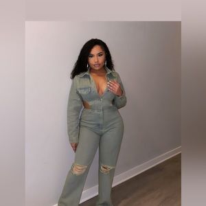 Jean jumpsuit (petite)